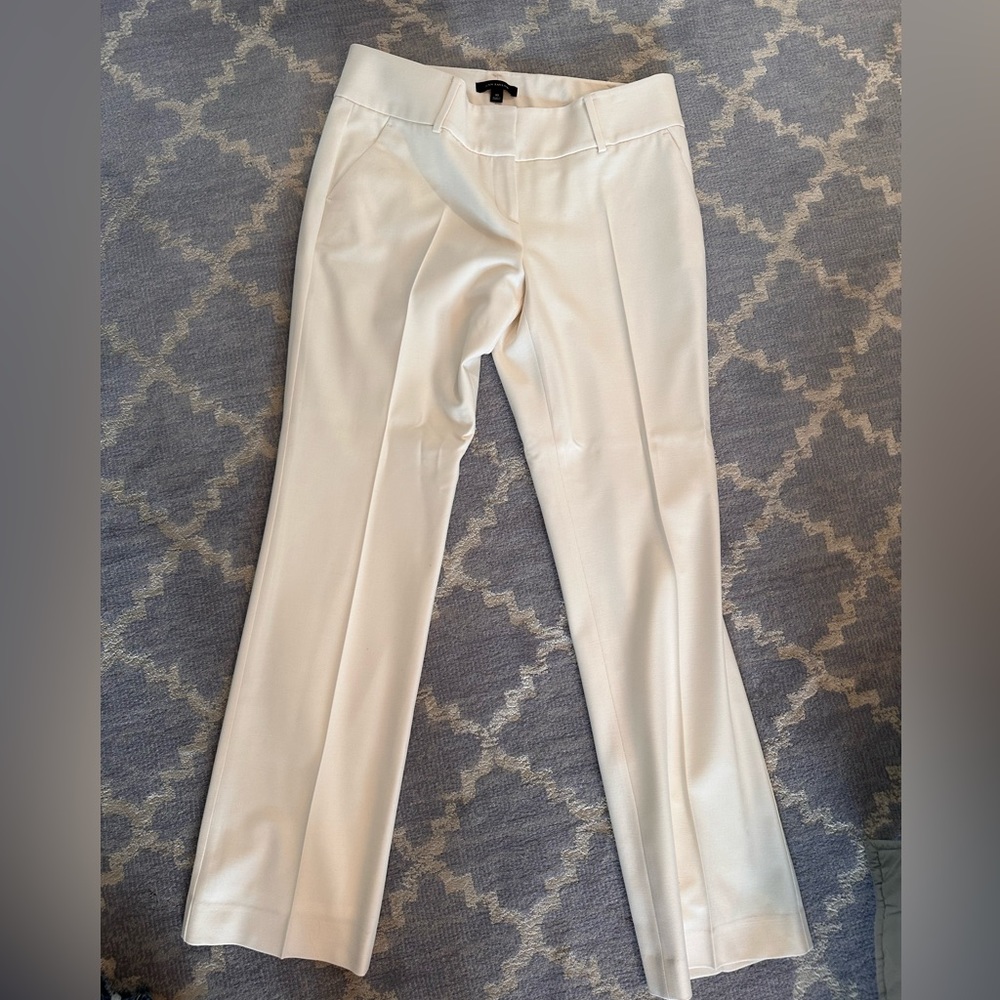 Ann Taylor cream lined pants